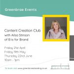 Content Club with Ailsa Stinson of B is for Brand
